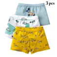 thumbnail image 2 of Kids Underwear Cotton Stretch 3 Pairs Car Pattern Boxer Brief Boxer Underwear, 2 of 10