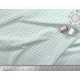 thumbnail image 2 of Soimoi Cotton Voile Fabric Dot & Greek Key Small Print Fabric by The Yard 56 Inch Wide, 2 of 3