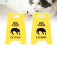 thumbnail image 1 of 6PCS Dog Vomit Caution Sign Funny Pet Vomit Warning Eye Catching Decoration for Home Office, 1 of 7