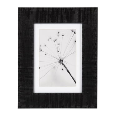DesignOvation Tofino 5" x 7" Matted to 4" x 6" Black Picture Frame