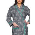 thumbnail image 4 of Moomaya Printed WoMen's Robe Dressing Gown With Pockets Bath Robe Girls, 4 of 6