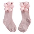 thumbnail image 1 of B91xZ Girls Plain Cuff Socks Infant Cute Cotton Baby Socks,Pink Small, 1 of 5