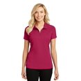 thumbnail image 1 of Port Authority &174; Polo Zippé en Maille pour Dames. L580 TG Fuchsia Foncé, 1 of 2