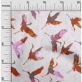 thumbnail image 2 of oneOone Polyester Spandex Orange Fabric Asian Japanese Bird Fabric For Sewing Printed Craft Fabric By The Yard 56 Inch Wide, 2 of 4