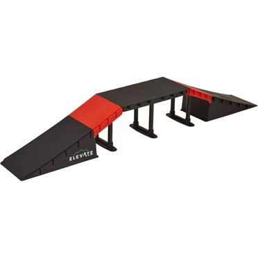 Elevate Outdoor Mini Rampe de Planche à Roulettes Ensemble de 10 Pcs avec Configuration EZ-Link, Orange