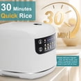 thumbnail image 4 of Pentantan Digital Rice Cooker, 6-Cup/2.1QT Small Rice Maker, 10 Presets, 24-Hour Delay Timer & Keep Warm, Non-Stick Inner Pot, White, 4 of 7