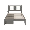 thumbnail image 4 of AFI Tahoe Lit en Bois Massif avec Rangement Complet et Chargeur Turbo USB, Gris, 4 of 8