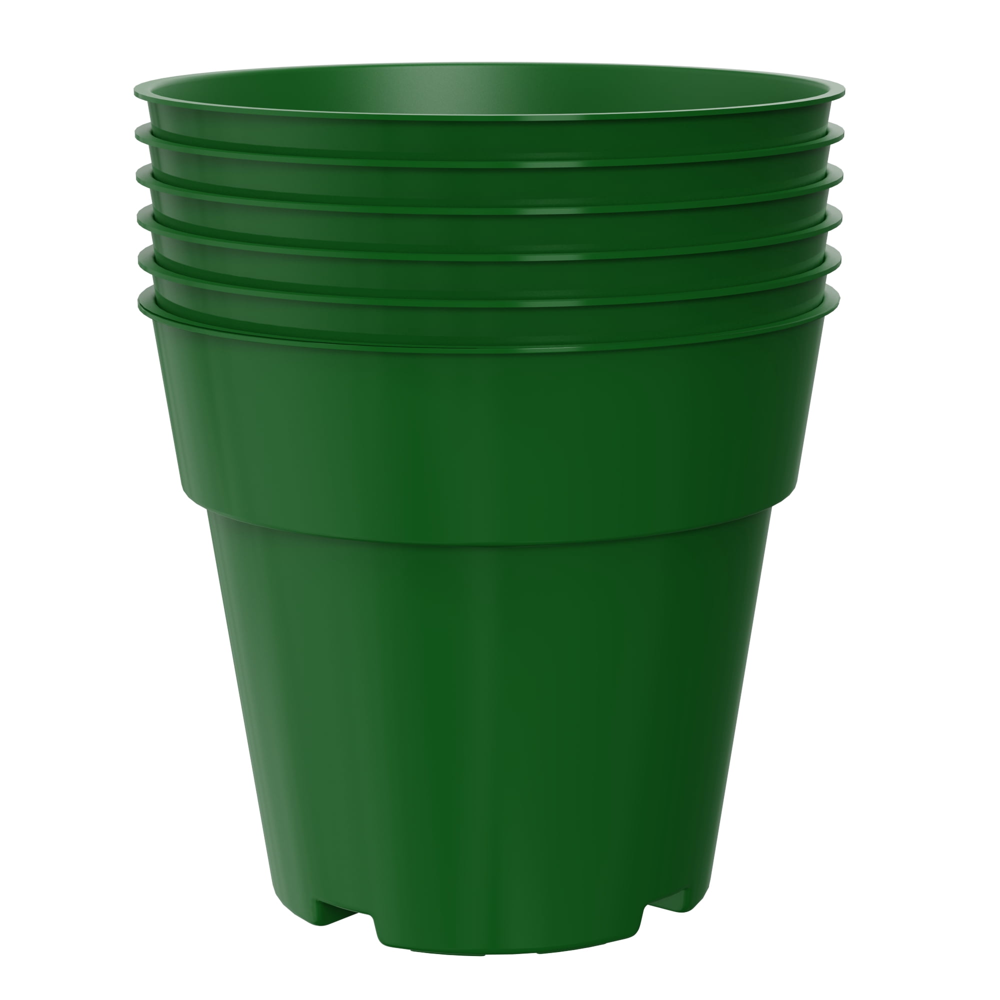 Mainstays 4 inch Grower Pots Green 6 pack