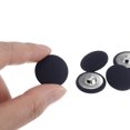 thumbnail image 4 of Unique Bargains 20pcs 34L Fabric Cloth Covered Button 21mm Round Metal Shank Sewing Buttons for Suits Dress Blouses, Deep Blue, 4 of 5
