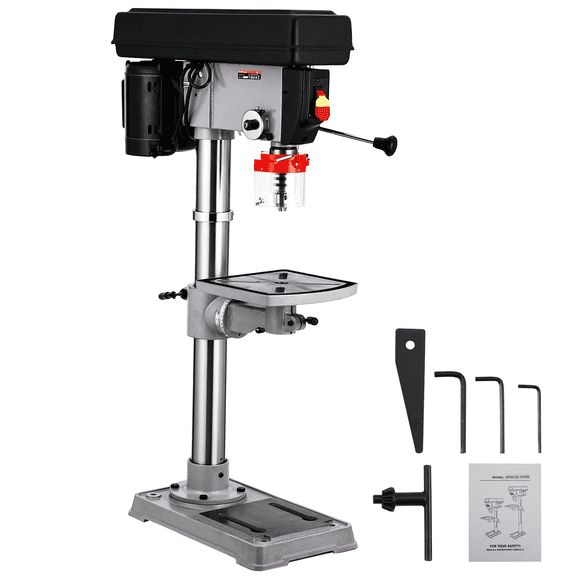 YUSAZENS 13 Inch Benchtop Drill Press- Aluminum Wire Motor Design- No Power Cut Off Shield- High Precision Drilling Machine for DIY and Industrial Use