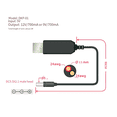 thumbnail image 5 of USB Charge Power Boost Cable DC 5V to 12V 1A Step UP Converter Adapter USB Cable with Boost Component, 5 of 5