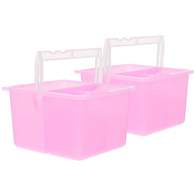 Miangastore 2Pcs Multifunction Artist Paint Brush Basin Plastic Painting Buckets Paint Brush Washer