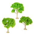 thumbnail image 4 of Bunblic 3 Pieces Mini Landscape Tree Model Trees DIY Crafts Railway Train Railroad Layout Diorama Tree Building Model Miniature Trees green trees, 4 of 8