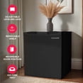thumbnail image 2 of Frigidaire 1.6 Cu. ft. Mini Refrigerator with Built-in Freezer, Compact Refrigerator with Door Storage, Black, 2 of 10