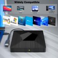 thumbnail image 5 of LoonWear Disque Blu Externe, Brûleur Bluray Externe USB 3.0 & Type-C, Lecteur Blu Portable 3D, Disque Blu/dvd Externe pour PC, Disques Blu Externes pour Windows, MacOS, Lapt, 5 of 5