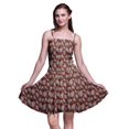 thumbnail image 1 of Bimba Robe Soleil Mini pour Femmes à Taille Smockée Imprimée, Tenue de Fête d'Été pour les Vacances - XX-Grand, 1 of 5