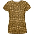thumbnail image 1 of Halloween Bronze Scale Mail Armor Costume All Over Womens T Shirt, 1 of 2