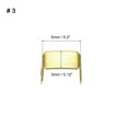 thumbnail image 2 of Unique Bargains 20Pack Zipper Stoppers, #3 Top & Bottom Stops for Rescue Repair, Gold Tone, 2 of 6
