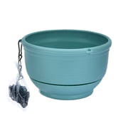 justharion Flower Plants Pot Hanging Pots Planting Seedling Storage Holder Decoration Garden Planter Basket for Patio Greenhouse Green