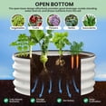 thumbnail image 1 of BeesClover Round Galvanized Raised Garden Bed - 2FT/3FT/4FT Sizes - Outdoor Flower & Vegetable Bed - Heavy - Duty & Open - Bottom Design, 1 of 7