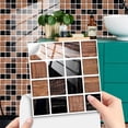 thumbnail image 1 of 10 Pieces of Geometric Square Grid Pattern Wall Stickers, Fmb316, 15*15Cm, Pvc Adhesive Tile Stickers 10Pcs Geometric Square Grid Wall Stickers for Kitchen Floor Furniture, 1 of 6