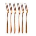 thumbnail image 1 of 6Pcs Stainless Steel Fruit Forks Mini Food Pick Cake Desserts Sushi Snack Sticks, 1 of 9