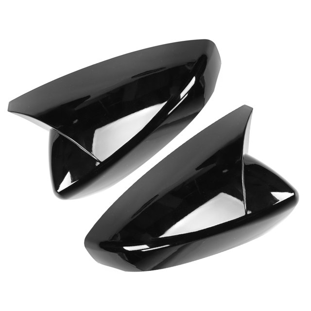Rearview Mirror Cover, Pair ABS Horn Style Side Mirror Housing Protector Cover Fit For 3 Axela 2020
