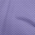 thumbnail image 1 of oneOone Popeline de Coton Violette Tissu Trèfle Matière de Robe Tissu Imprimé Tissu au Mètre 56 Pouces de Large, 1 of 4