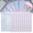 thumbnail image 2 of WHEANG Mesh Zipper Pouch A4 10 Pack Zipper Pouch with Label Pocket Plastic Mesh Zipper Pouch Large Mesh Zipper Pouch Mesh Zipper Pouch Large Zipper Pouch Bags Board Game Storage A Multi-Color, 2 of 9