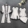 thumbnail image 1 of DPTALR Lingerie Femme Robe en Soie Dentelle Vêtements de Nuit Pyjama Ensemble, 1 of 3