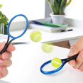 thumbnail image 4 of Vett 4 Sets Mini Tennis Racket And Balls Miniature Tennis Kit Tennis Racket Set Tennis Keychain Dollhouse Tennis Toy Tennis Gifts, 4 of 4