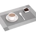 thumbnail image 2 of Namzi Napperons Gris, Ensemble de 6 Napperons en Vinyle Résistants à la Chaleur, Tapis de Table de Cuisine, Tapis de Table en PVC Résistants aux Taches Antidérapants Lavables, Ensemble de 6 (Gris), 2 of 5