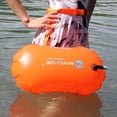thumbnail image 4 of Portable Swim Buoy Tow Float, Highly Visible Swim Buoy for Swimmers Triathletes Training Racing - Orange, 48x29cm, 4 of 8