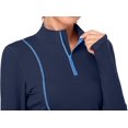 thumbnail image 4 of Women's Long Sleeve Workout Tops Zip Thumb Hole Athletic Running Sweatshirt Pullover, 4 of 6