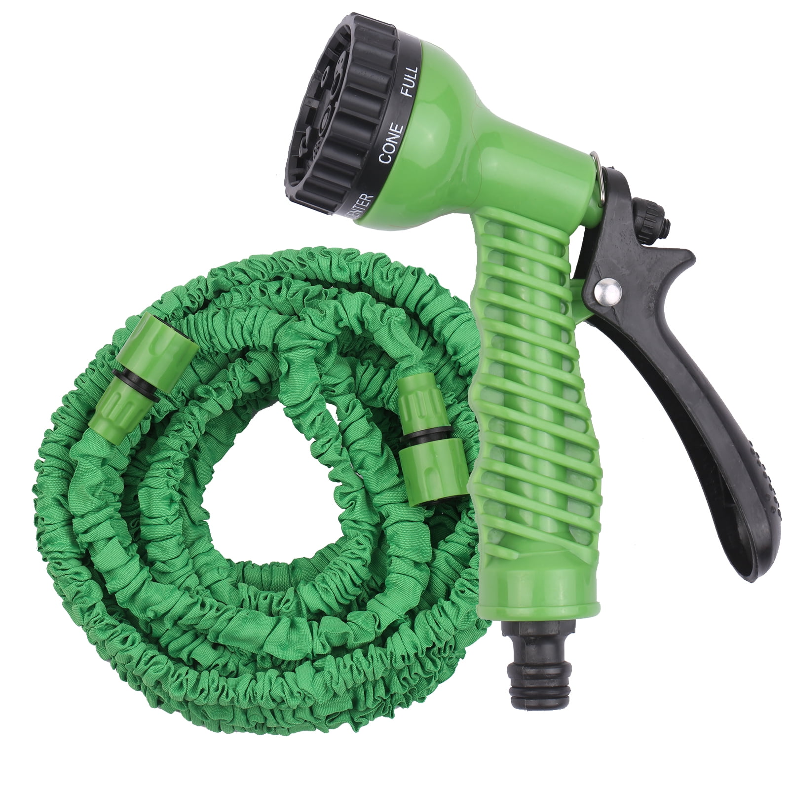 75FT/22M 3 Times Expandable Garden Hose Leak-proof Expandable Hose High Pressure Telescopic Watering Pipe Magic Flexible Water Hose with 7 Function Spray Nozzle for Car Washing Garden Watering Green