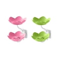 thumbnail image 1 of 2-Piece Mixed Color Soap Box Set - Wall-Mounted Draining Soap Tray, Double Layer Storage, Prevents Mess, Keeps Counter Dry, for Household and Bathroom Organization, 1 of 6