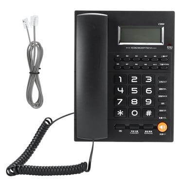 Fixed Landline Phone,Home Landline Phone Wired Landline Phone Corded Phone Custom Engineered