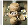 thumbnail image 4 of Woven Tea Jar with Lid Bamboo Tea Box Loose Tea Storage Basket Teaware Storage Jar, 4 of 8