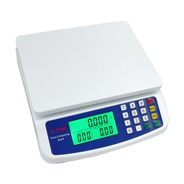Precision Kitchen Scale 30kg/1g Stainless Scale With Backlit LCD Screen Weigh 5 Units And Tare Function Batteries Included Or Charger