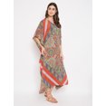 thumbnail image 4 of Oussum Robe Kaftan Longue pour Femmes, Robe Maxi Décontractée d'Été Ample pour Dames, Grande Taille, Robe de Soirée Confortable, Caftan en Ligne, 4 of 4