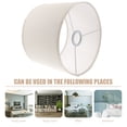 thumbnail image 4 of SHISUYAN 2pcs Table Lamp Shade Linen Fabric Lamp Shades Bedside Lamp Shade Cover Replacement, 4 of 6