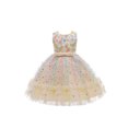 thumbnail image 2 of Faithtur Robe Formelle une-Pièce Sans Manches à Col Rond pour Enfants avec Paillettes et Motifs de Cœurs, 2 of 9
