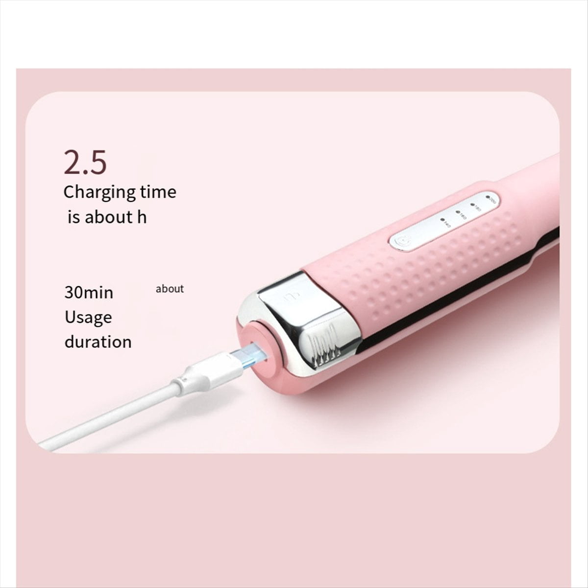 Wireless Hair Straightener Curling Iron Dual-Purpose Shaping Negative Ion Mini Straightening Iron Pink,1 x Radio hair straightener,Pink