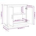thumbnail image 4 of vidaXL Sideboard Smoked Oak 80x40x75 cm Engineered Wood, 4 of 5
