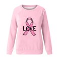 thumbnail image 4 of T-shirts Décontractés à Manches Longues pour Femmes, Chemises Amples Décontractées, T-Shirts Imprimés avec Ruban, Hauts à Manches Longues, Col Rond, Coupe Régulière, Blouses, chandail-Over S-20 Rose-A S, 4 of 4