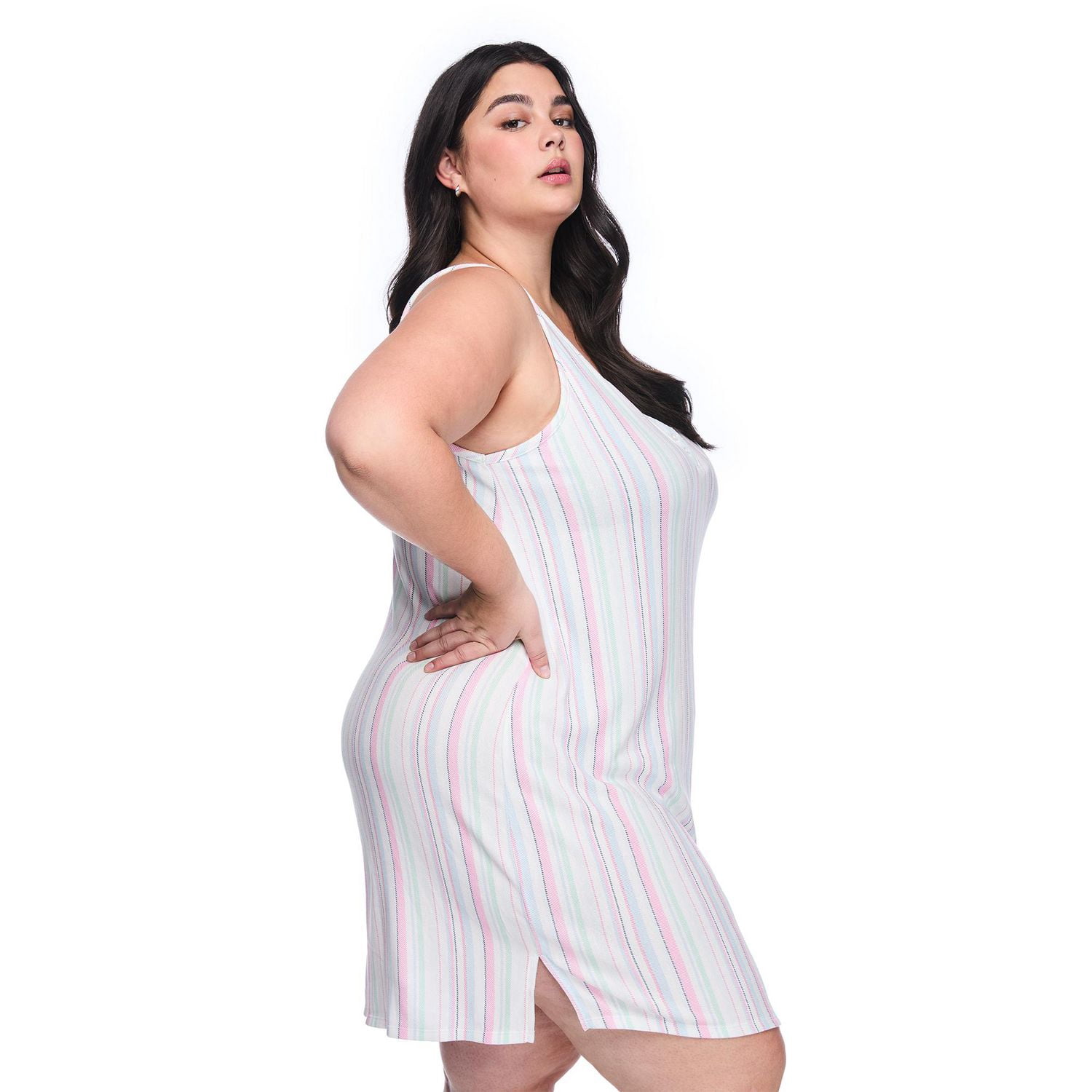 Chemise de nuit débardeur en tissu whisper George Plus pour femmes