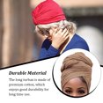 thumbnail image 2 of fastboy Turban Nœud Style Simple Hijab Bonnet Extensible Respirant Bonnet de Perte Accessoires pour Femmes Beige Clair, 2 of 8
