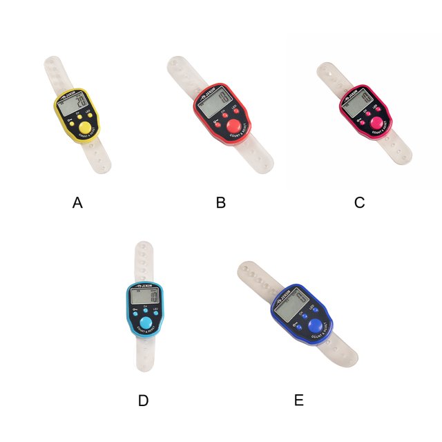 mmirethe ABS LED Recitation Counter Finger Ring Sensitive Counting Technology Exquisite And Compact Timer yellow