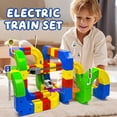 thumbnail image 4 of 2026 New klick Rail Electric Train Set, 159 PCS Electric Train Set Flexible Race Track with 1 Cars, Gravity-Defying 3D Stem Learning Toy, Click Rail Train Track Set (Style 1 (123PCS)), 4 of 7