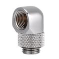 thumbnail image 2 of Elbow Barb Barb Fitting, with Hidden Silicone Ring 90 Degrees Rotating G1/4 Thread Tow-touch Fitting, for Soft Tubes Hard Tubes, 2 of 7